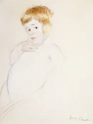 Estudio para el bebé para La caricia, c.1902