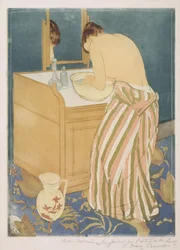 Mujer bañándose (La Toilette), 1890-1