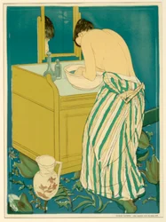 Mujer bañándose (cartel)