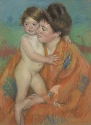 Mujer con Bebé, c.1902