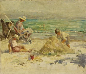 En la playa