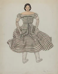 Muñeca y disfraz, c. 1937