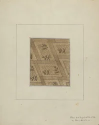 Material de vestido, c. 1937