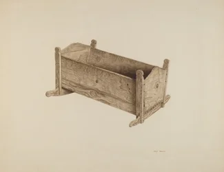 Cuna de caja, c. 1939