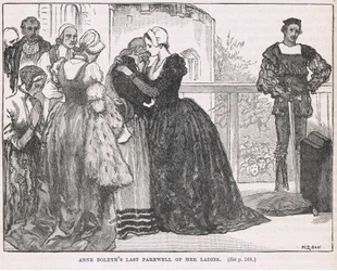 La última despedida de Ann Boleyn a sus damas