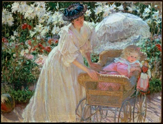 Rosa y lirios (pintura sobre lienzo)