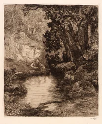 (Tres doncellas en el río)