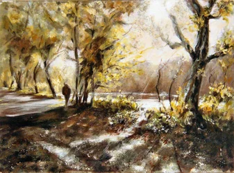 Caminando junto al lago Rudyard
