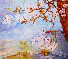 Flores junto al agua