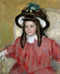 Anne Marie Durand Ruel (Retrato de Anne-Marie Durand-Ruel). Pintura de Mary Cassatt (1845-1926). Colección particular