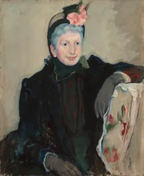 Retrato de una anciana, c.1887 (óleo sobre lienzo)