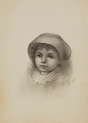 Sin título (Cabeza de niño con sombrero)