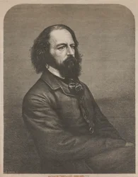 Retrato de Alfred, Lord Tennyson 1809-1892, 1864