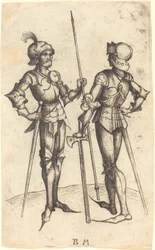 Dos hombres con armadura