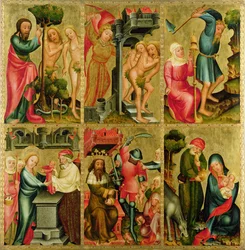 Ala derecha del Altar Mayor de San Pedro en Hamburgo, el Altar de Grabower, 1383