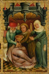 La Bendición Robada del Altar Mayor de San Pedro en Hamburgo, el Altar de Grabower, 1383