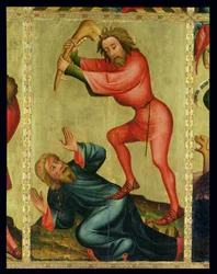 El asesinato de Abel, detalle del Retablo Grabower