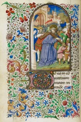 Libro de horas de Jean de Dunois, f.136v, c.1436-50 (manuscrito iluminado)