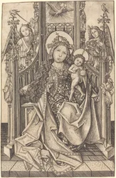 Madonna y Niño en el Trono