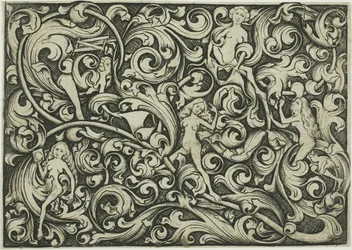 Adorno con mujeres luchando