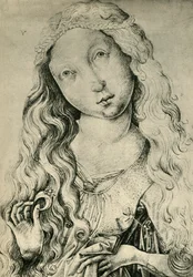 Retrato de una mujer con un anillo, Santa Catalina, 1450-1470, 1943