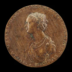 Guilia Orsini, 1537-1598, esposa de Baldossare Rangoni c. 1554 [anverso], 1554