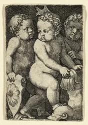 Tres Putti con Armadura