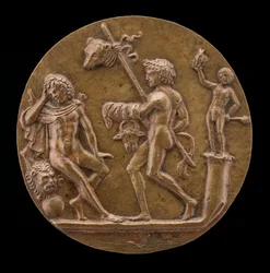 Hércules con figuras báquicas
