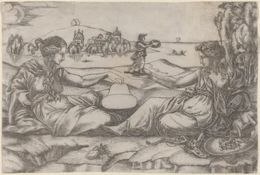 Dos Figuras Alegóricas (¿Roma y Libertad?)