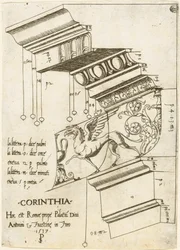 Entablamento del Templo de Antonino y Faustina, Roma