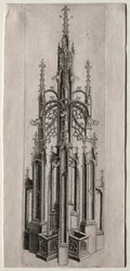 Diseño para una fuente gótica, c. 1470