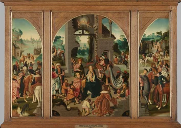 Tríptico con la Adoración de los Magos, c.1500-1504 (óleo sobre tabla)