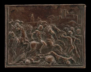 Coriolano en batalla antes de Roma