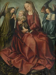 La Virgen y el Niño entre dos ángeles