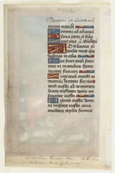Anunciación a los pastores, de un libro de horas, c. 1485