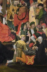 Los soldados sorteando la ropa de Cristo, (detalle)