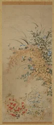 Flores y hierbas, período Edo, 1600-1630