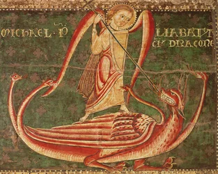 San Miguel luchando contra el dragón