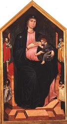 Madonna y Niño con santos