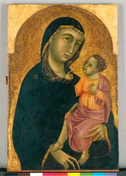 Virgen con el Niño, c.1325 (temple al huevo y oro sobre madera)