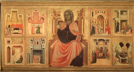 Santa Cecilia y la historia de su vida - retablo, c.1290-1320