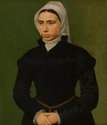 Retrato de una dama, c.1540-49 (óleo sobre tabla)