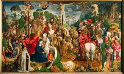 Retablo que muestra la Pasión de Cristo