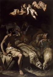 El ángel apareciendo a los pastores