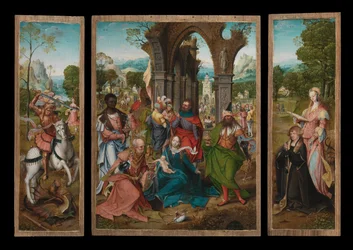 Adoración de los Reyes Magos, c.1519 (óleo sobre tabla)