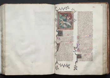 El misal de Gotha: Fol. 102v, texto, c. 1375
