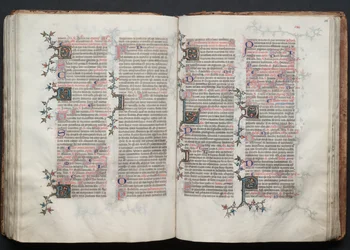 El Misal de Gotha: Fol. 115v, Texto, c. 1375