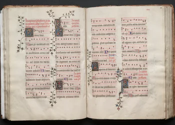 El Misal de Gotha: Fol. 57v, Texto, c. 1375