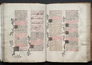 El Misal de Gotha: Fol. 68r, Texto, c. 1375