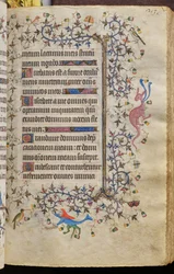 Horas de Carlos el Noble, rey de Navarra (1361-1425): fol. 107r, Texto